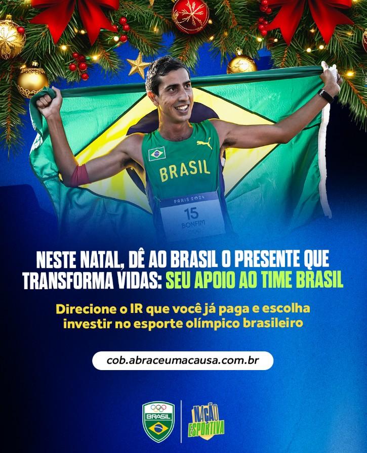 Neste Natal, dê ao Brasil o presente que transforma vidas: seu apoio ao Time Brasil