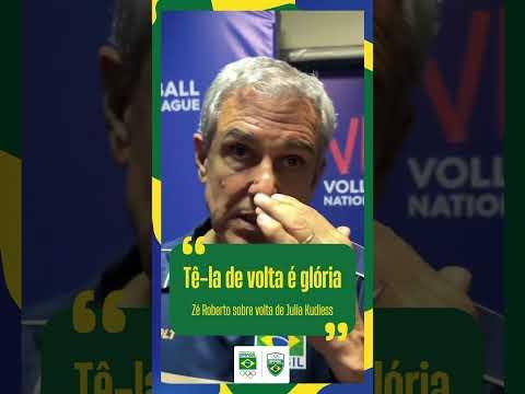 Zé Roberto fala sobre a volta de Julia Kudiess à Seleção Brasileira de vôlei