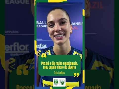 Julia Kudiess volta a defender a Seleção Brasileira de vôlei após lesão